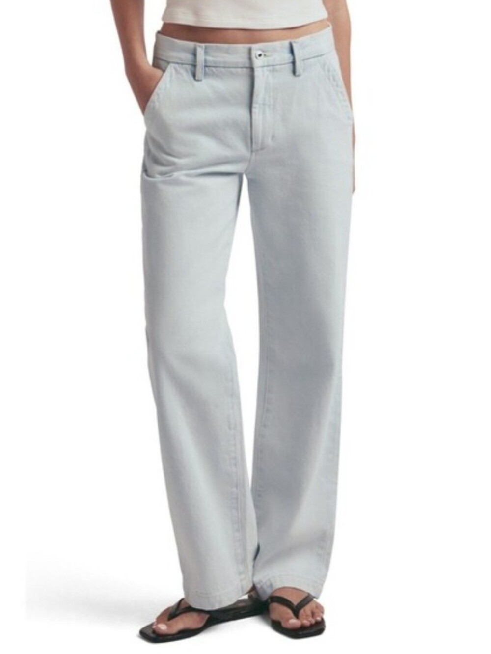 Favorite Daughter Low Rise Taylor Trouser Jeans Size 29 Sierra Relaxed Wide Leg